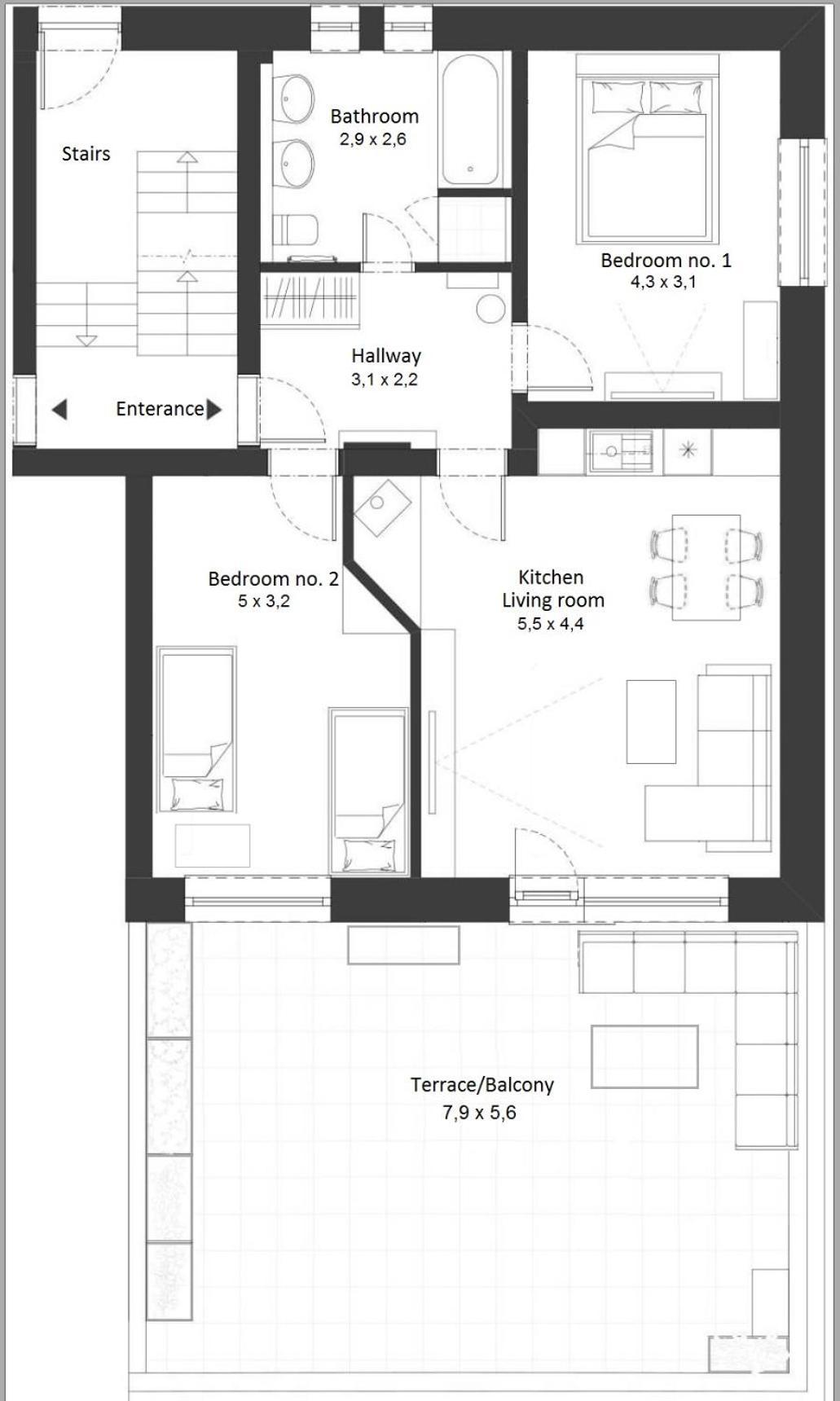 Апартаменти Apartman Nina Велика Ломниця Екстер'єр фото